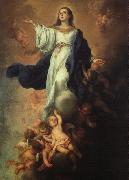 MURILLO, Bartolome Esteban Assumption of the Virgin sg Sweden oil painting artist